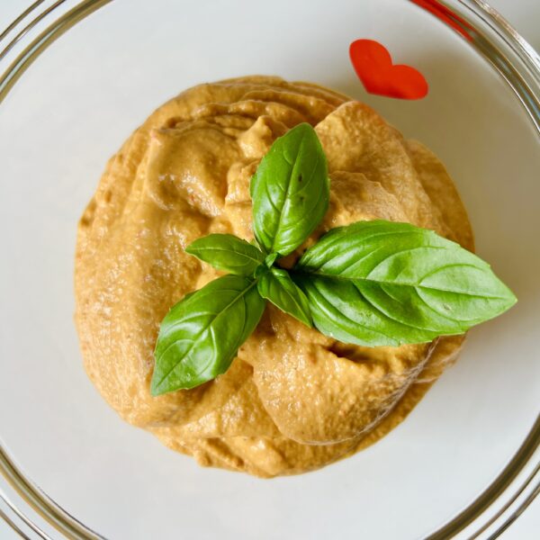 Easy to make roasted bell pepper hummus recipe. Why hummus is good for you?